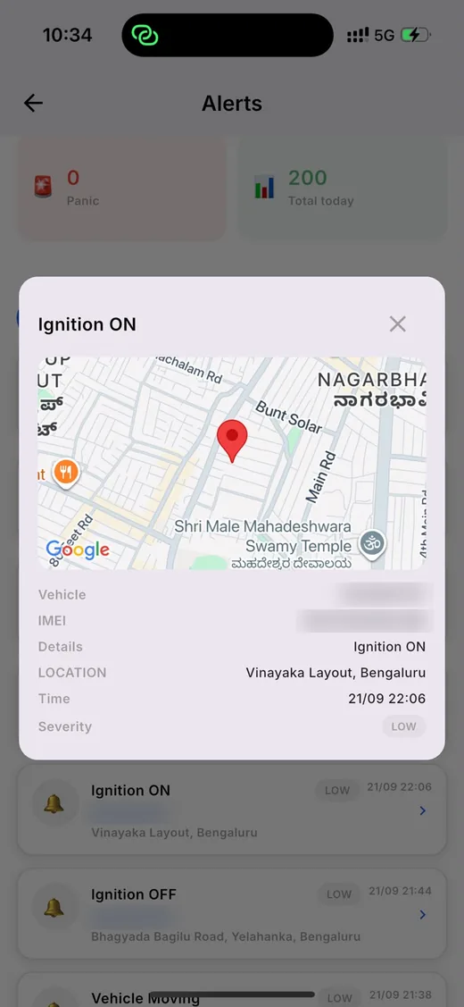 LYRA mobile app screen
